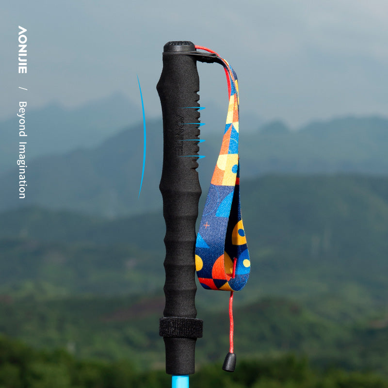 AONIJIE 4 - section Folding 7075 Aluminum Alloy Trekking Poles-E4207