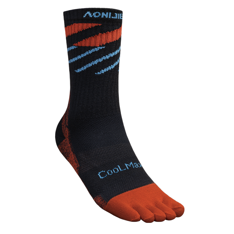AONIJIE One Pair Crew Athletic Five-Toe Socks -E4846