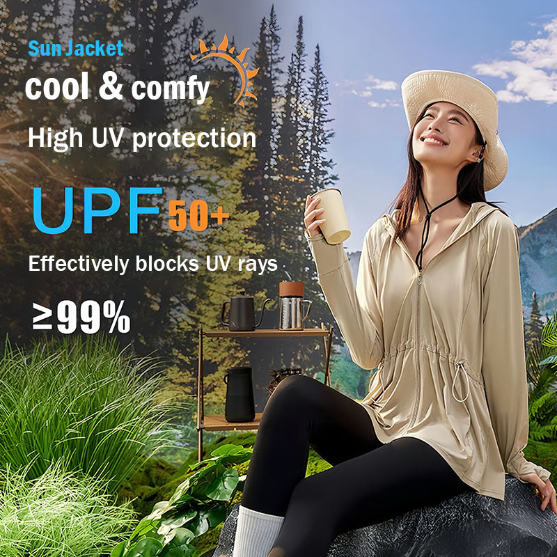 UPF50+ Ice-Cool Women's Sun Jacket-9808#