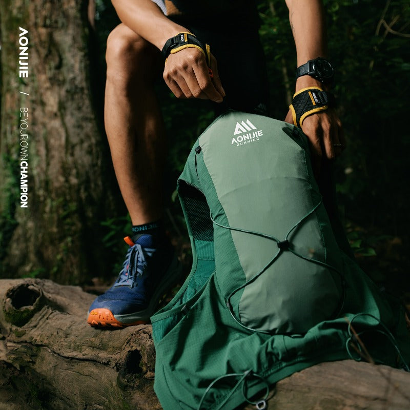 AONIJIE 12L UTMB Official Partner Backpack+2*500ML Bottles-MB12L