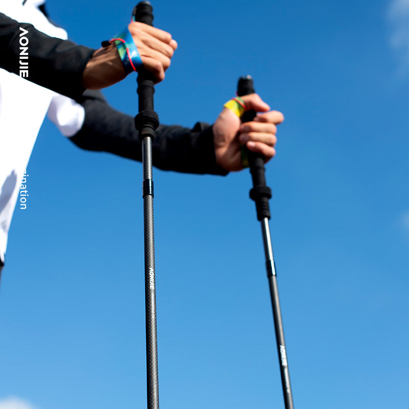 AONIJIE Carbon + Aluminum Folding Trekking Poles -E4210