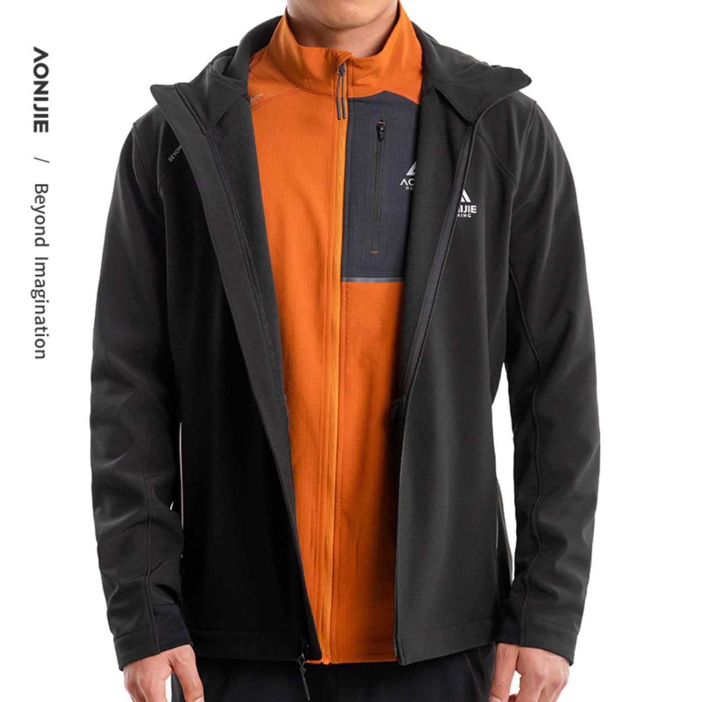 AONIJIE  Men Stand-Up Collar Athletic Outdoor Jacket-FM5206