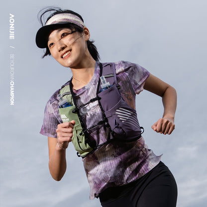AONIJIE 10L Purple-green Trail Running Backpack - C9116