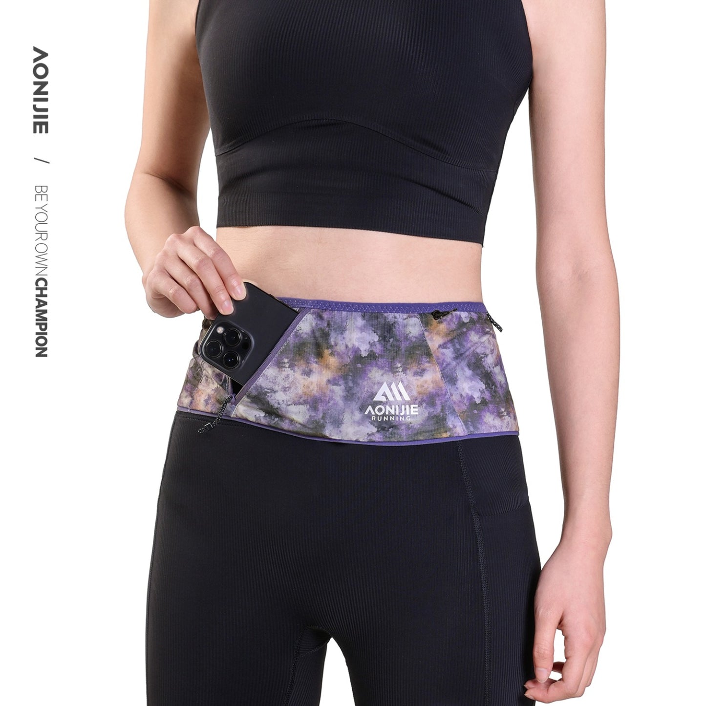 AONIJIE Printed Athletic Running Belt -W8142