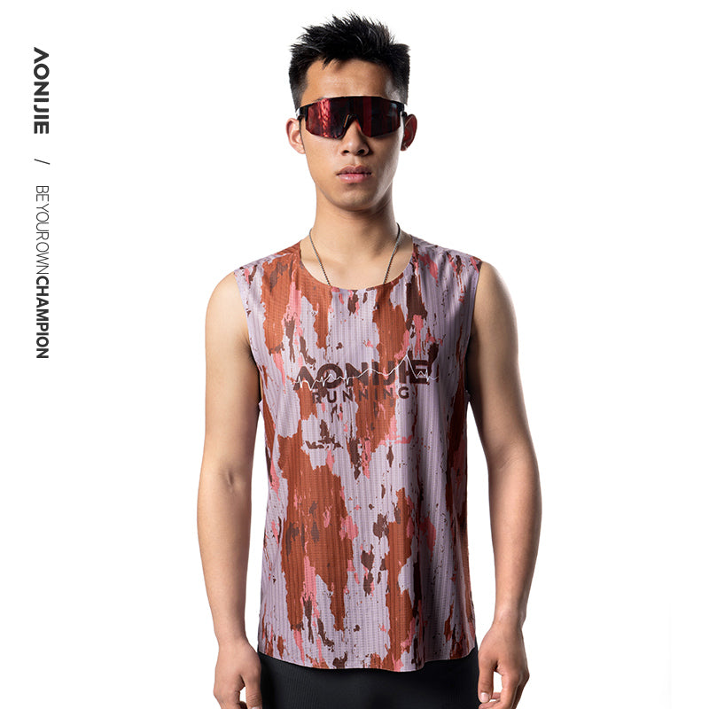 AONIJIE Men Quick Dry Running Sleeveless Tank Top-FM5235