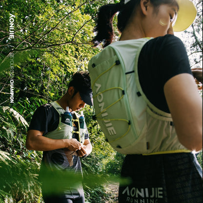 AONIJIE Ultra - Light 10L Trail Running Vest Backpack with Bottle Holder & Pole Loop for Marathon Hiking - C9116