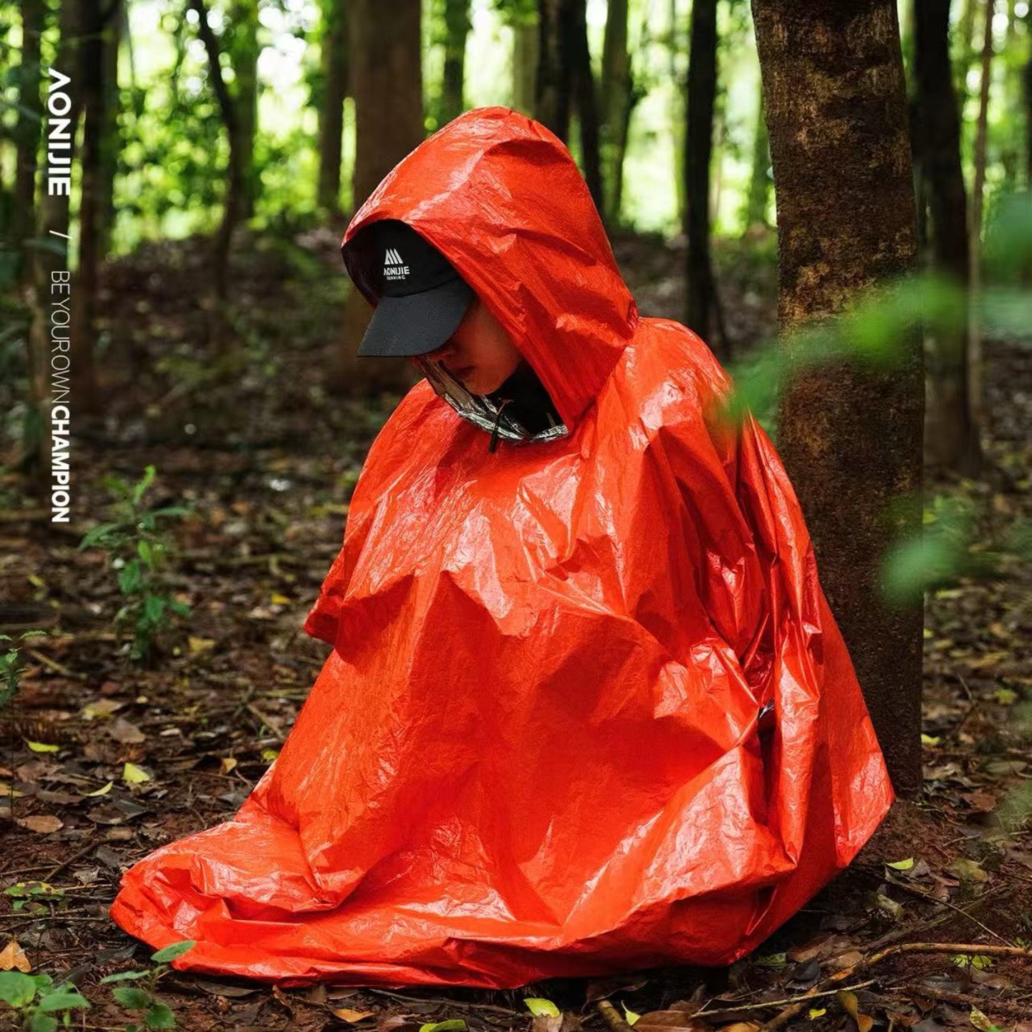 AONIJIE Emergency Thermal Rain Poncho - A108