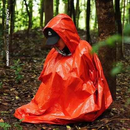 AONIJIE Emergency Thermal Rain Poncho - A108