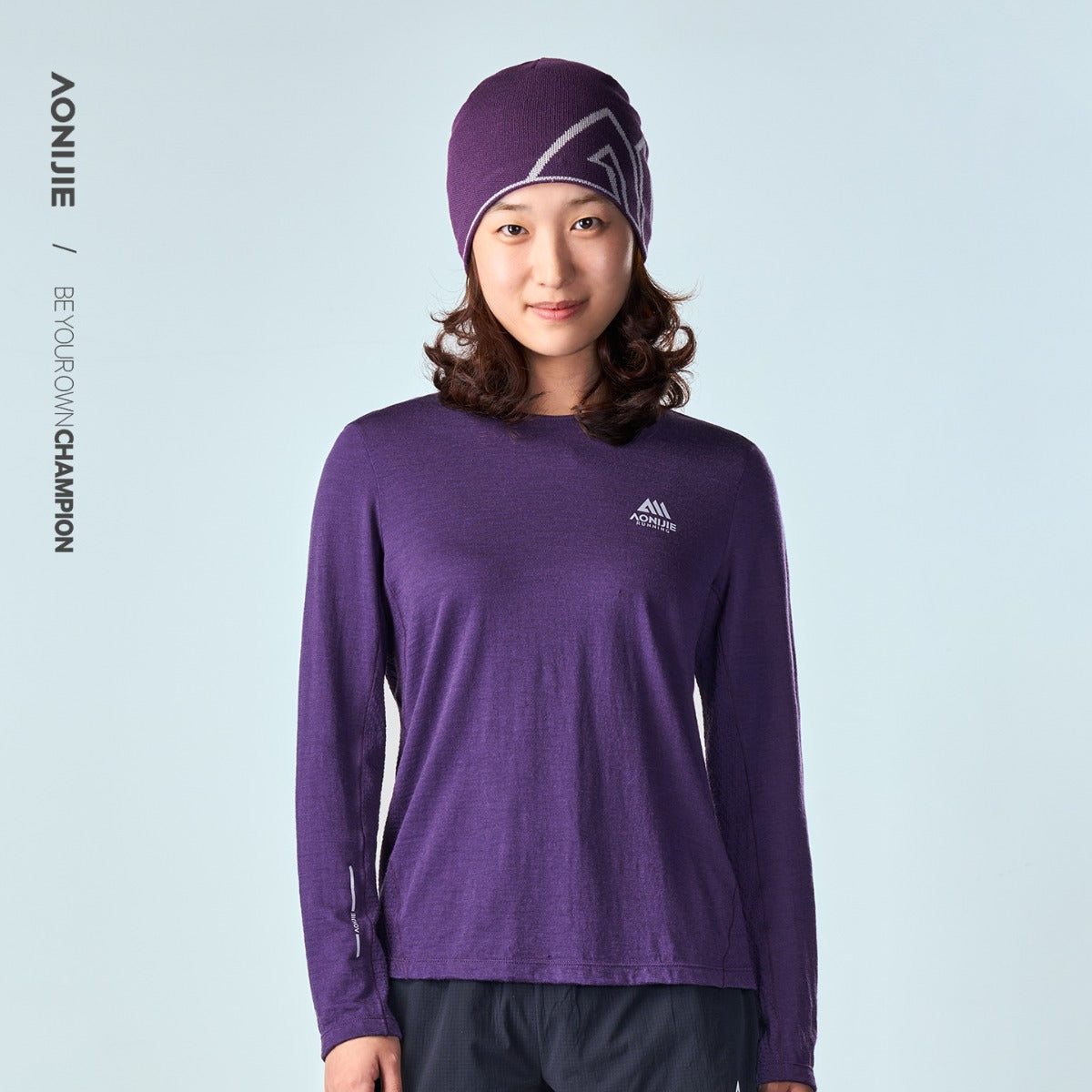 AONIJIE Women's Merino Wool Long-Sleeve Top -FW6270