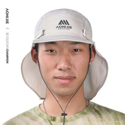 AONIJIE Sun Protection Neck Cape Hat -E4625
