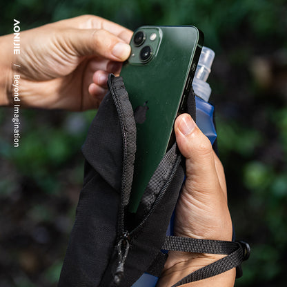 AONIJIE 500ml Handheld Soft Flask Pack with Phone Pouch - A7108