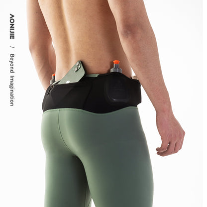 AONIJIE  Men Circumferential Pocket Athletic Compression Shorts -FM5120