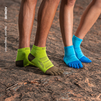 AONIJIE 3 Pairs Professional Long-Distance Trail Running Toe Socks-E4838
