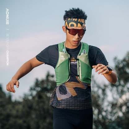 AONIJIE 4L UTMB Official Partner Backpack+2*500ML Bottles-MB4L