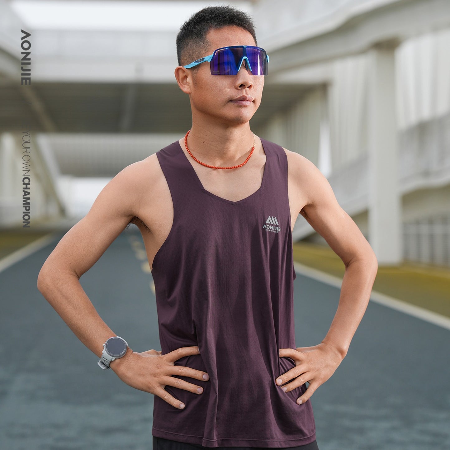 AONIJIE Men's Racerback Running Tank Top -FM5268