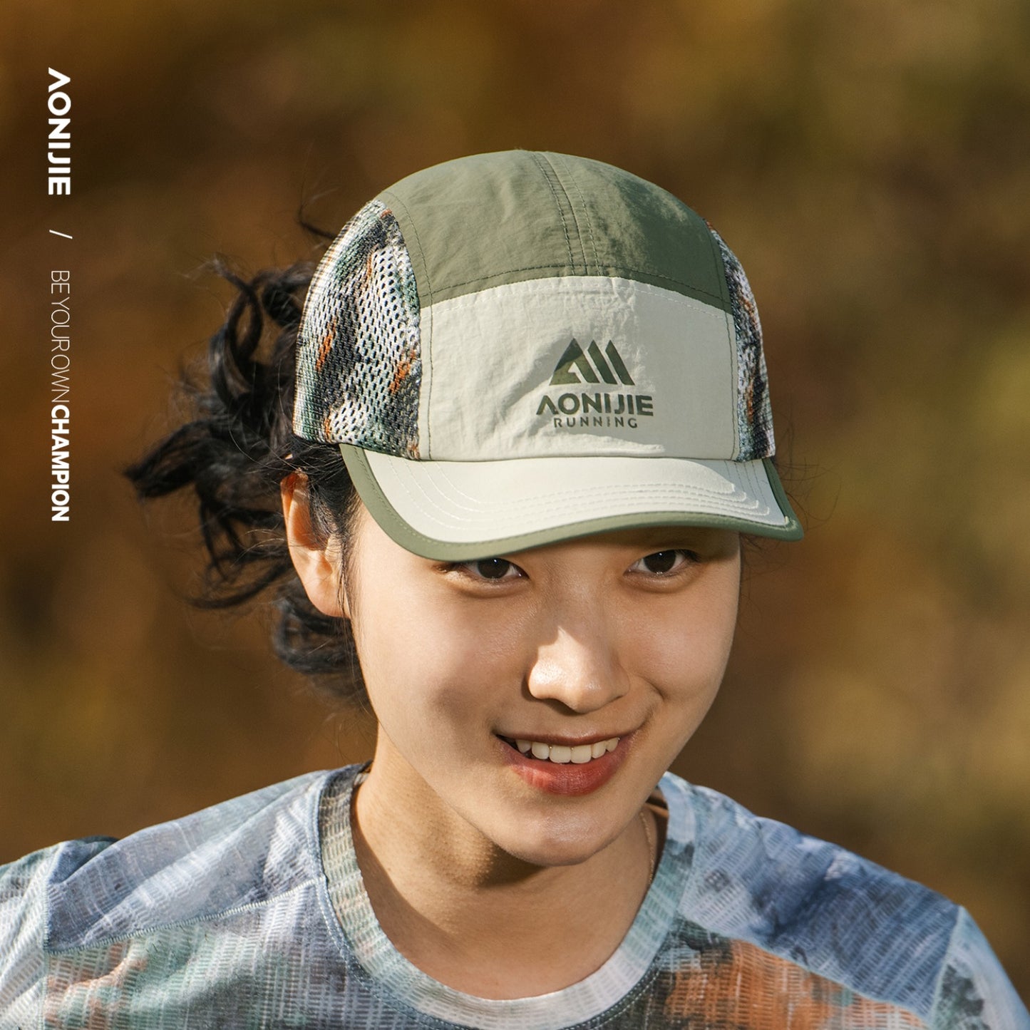 AONIJIE New Colors Printed Mesh Sports Cap -E4635