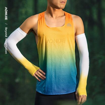 AONIJIE UPF 50+ Cooling Ice Silk Arm Sleeves - E4121