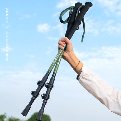 AONIJIE Aluminum Alloy Telescopic Hiking Poles -E4215