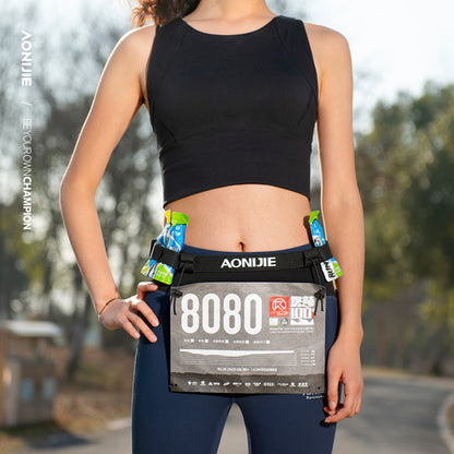 AONIJIE Race Number Belt with 6 Gel Loops -E4076