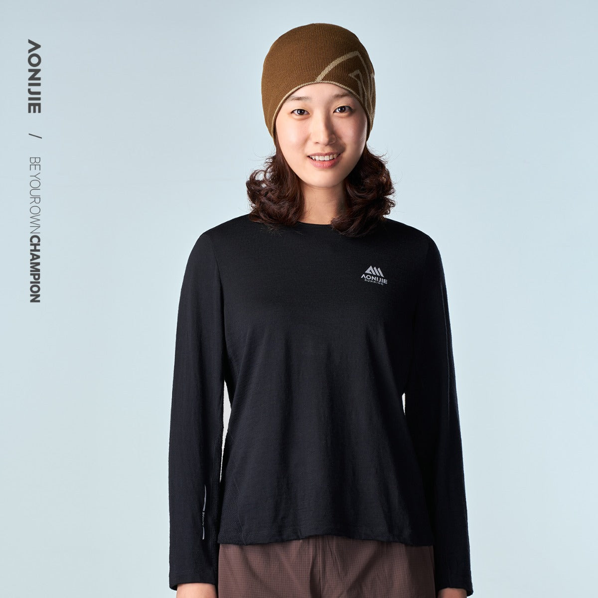 AONIJIE Women's Merino Wool Long-Sleeve Top -FW6270