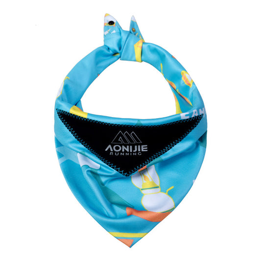 AONIJIE Ice-Retaining Triangular Cooling Towel - E4427