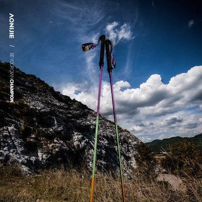 AONIJIE New Colors Aluminum Folding Trekking Poles -E4201