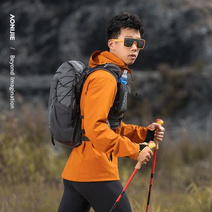 AONIJIE Men Windproof Fleece-Lined Outdoor Jacket -FM5207
