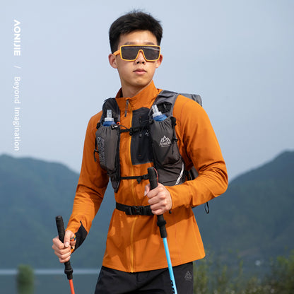 AONIJIE  Men Stand-Up Collar Athletic Outdoor Jacket-FM5206