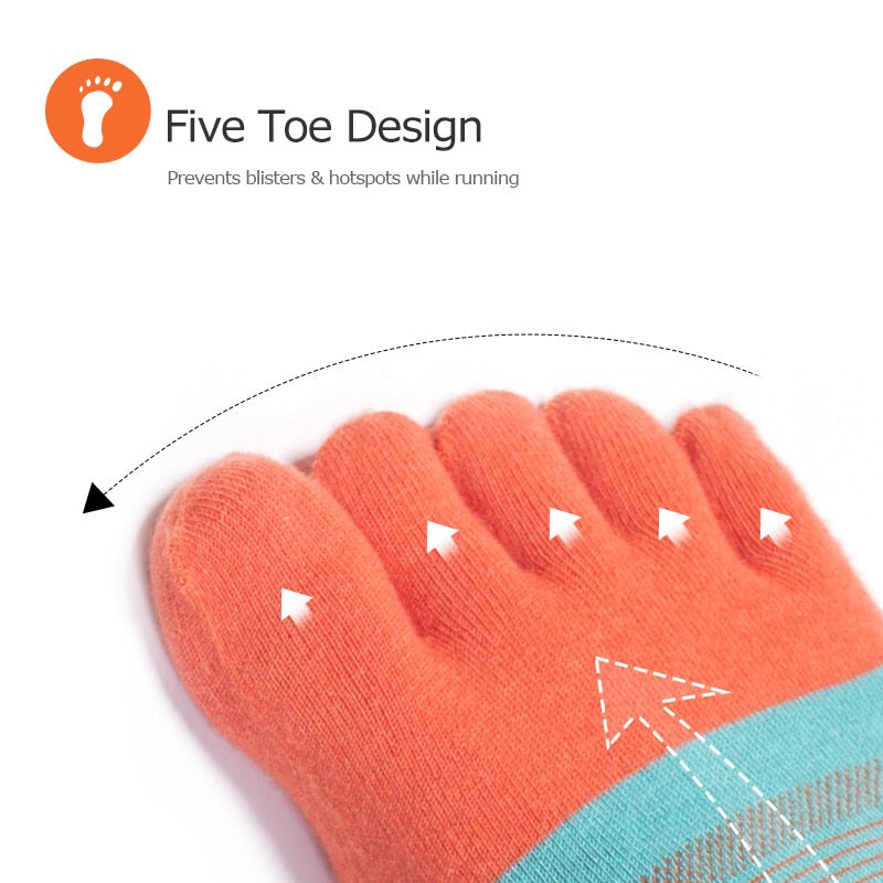 3 Paar AONIJIE E4801 E4802 Athletic Ultra Run Fünf-Zehen-Socken 