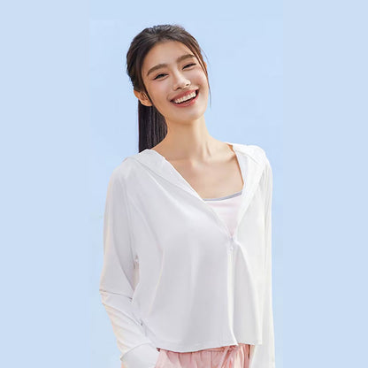 Ice-titanium Yarn Women's Sun Jacket-9801