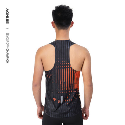 AONIJIE Men Quick Dry Racerback Tank Top  -FM5236