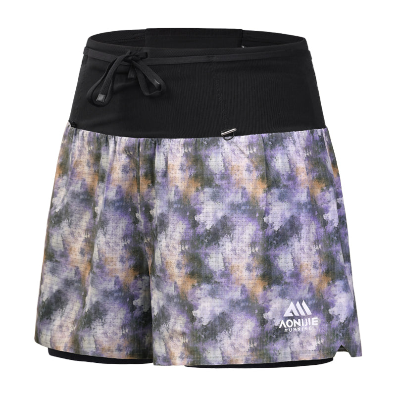 AONIJIE Women's Trail Running Waist Pack Shorts -FW6257