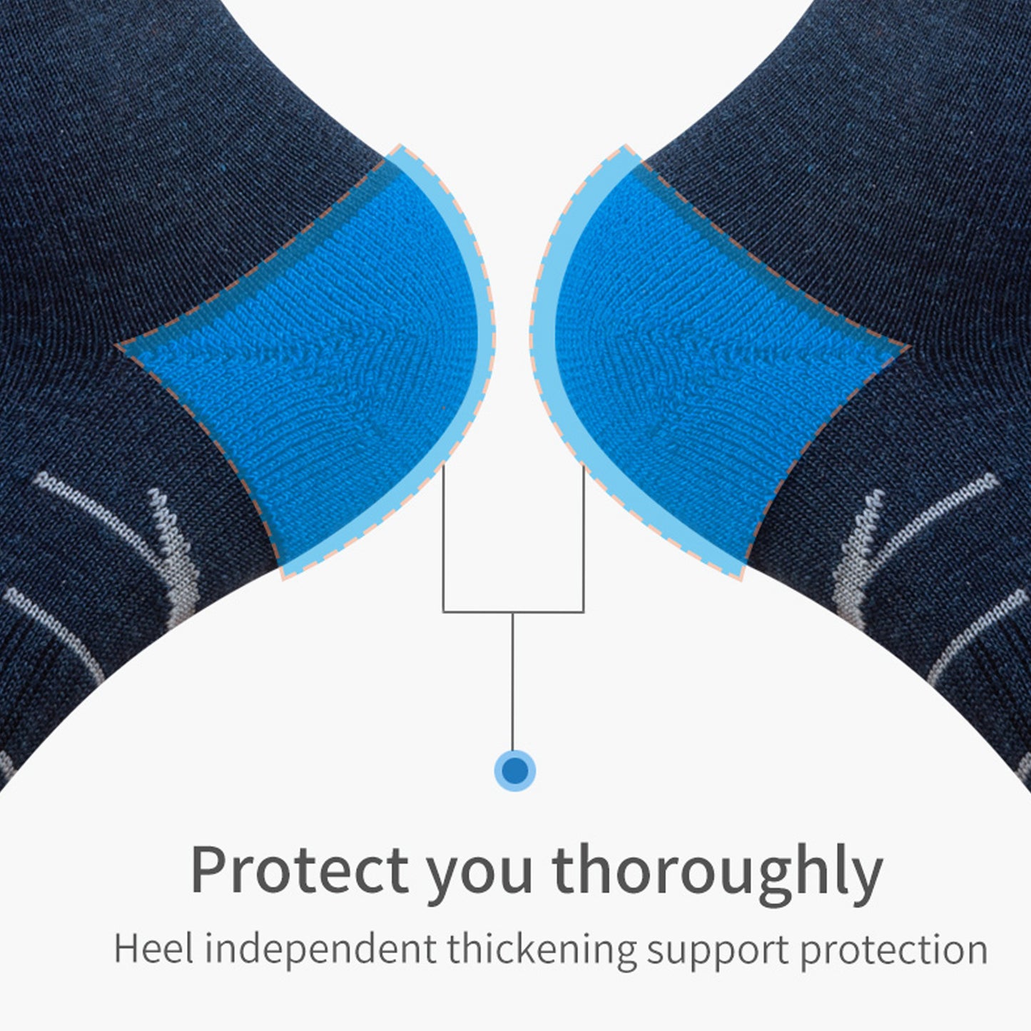 AONIJIE  One Pair Sports Wool Socks - E4828 E4829