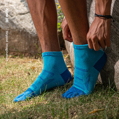 AONIJIE 3 Pairs Professional Long-Distance Trail Running Toe Socks-E4838