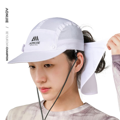 AONIJIE Sun Protection Neck Cape Hat -E4625