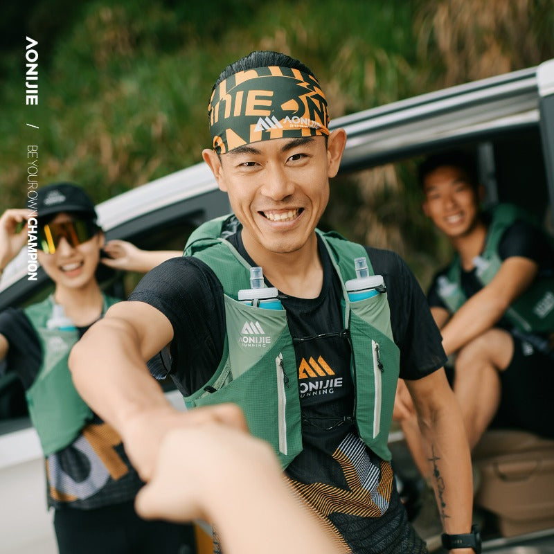AONIJIE 12L UTMB Official Partner Backpack+2*500ML Bottles-MB12L