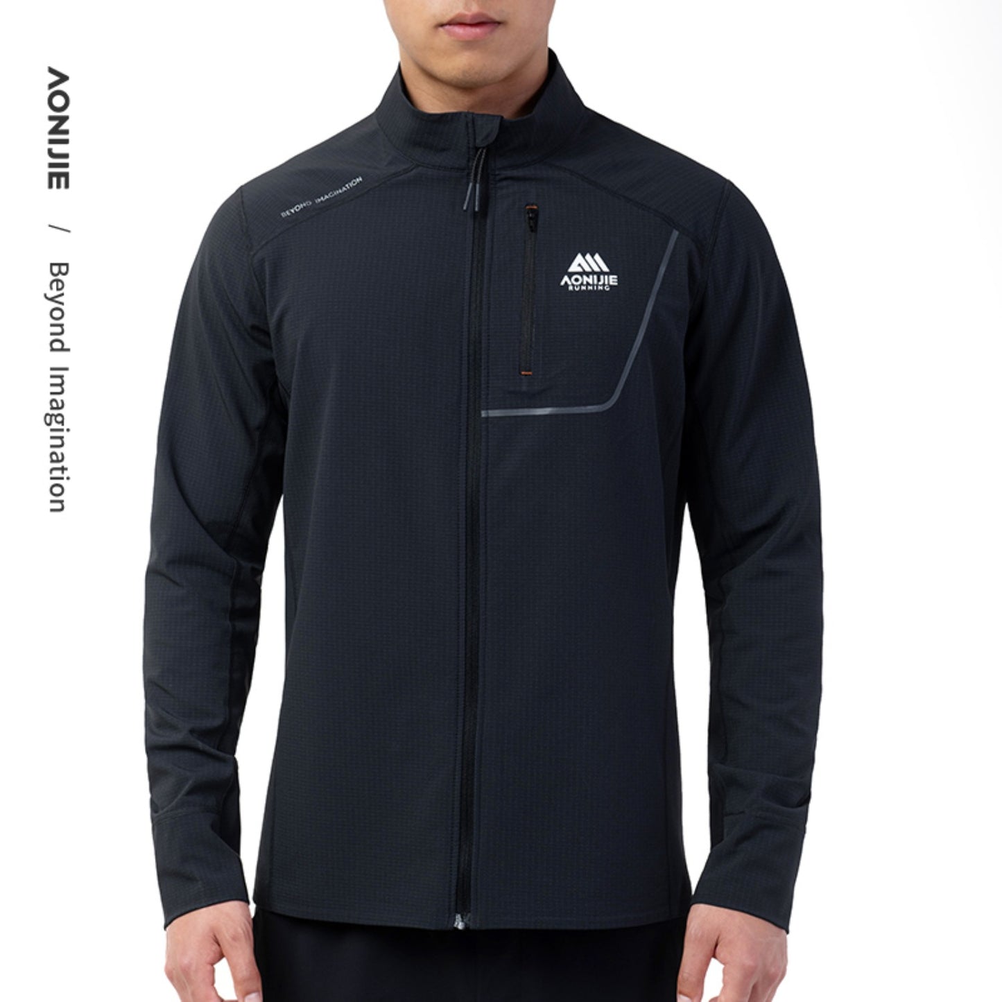 AONIJIE  Men Stand-Up Collar Athletic Outdoor Jacket-FM5206