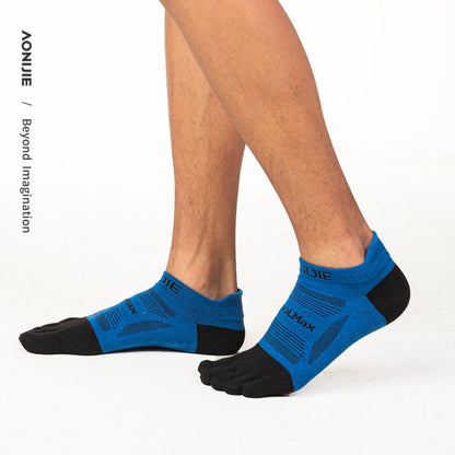 AONIJIE 3 Pairs Professional Running Low Cut Toe Socks-E4839