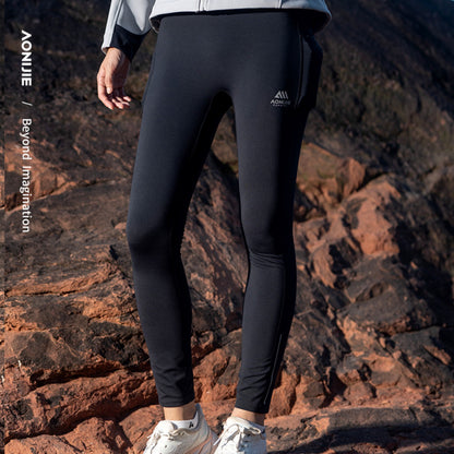 AONIJIE Women Multi-Pocket Fleece-Lined Athletic Leggings -FW6211