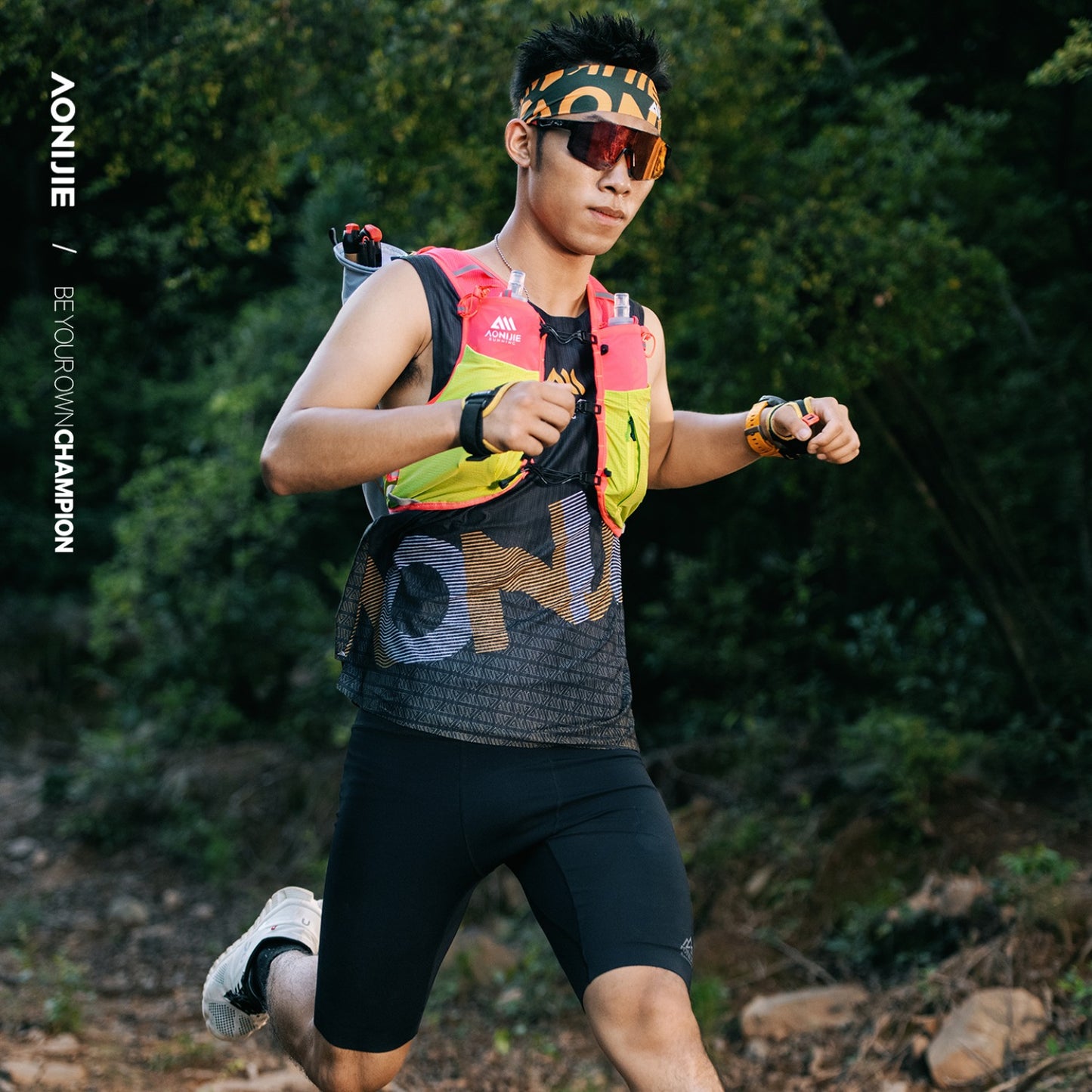 AONIJIE Light Pink 10L Trail Running Vest Backpack - C9116