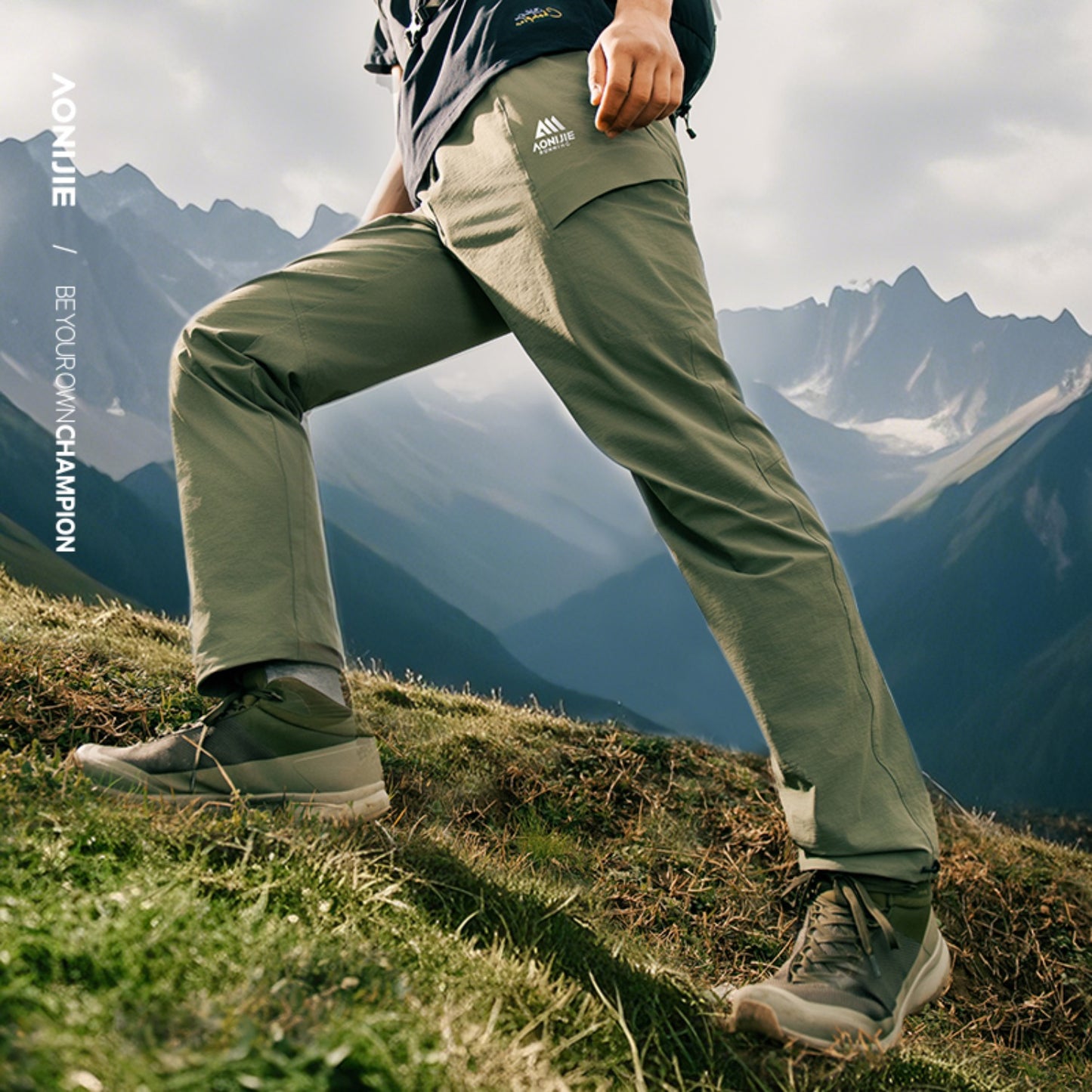AONIJIE Men 3D tailoring Breathable Outdoor Athletic Pants -FM5218