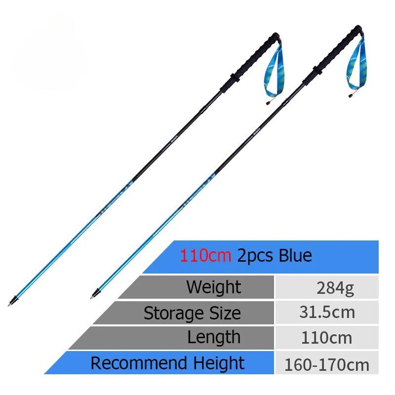 AONIJIE Carbon + Aluminum Folding Trekking Poles -E4210