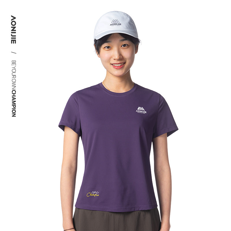 AONIJIE Women  Athletic Quick-Dry Short Sleeve T-Shirt -FW6231