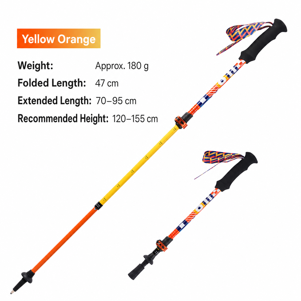 AONIJIE Kids' Adjustable Aluminum Trekking Poles -E4245