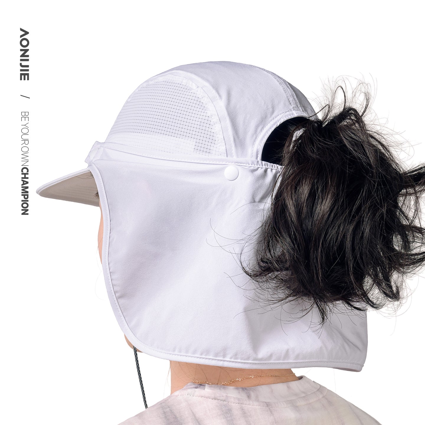 AONIJIE Sun Protection Neck Cape Hat -E4625