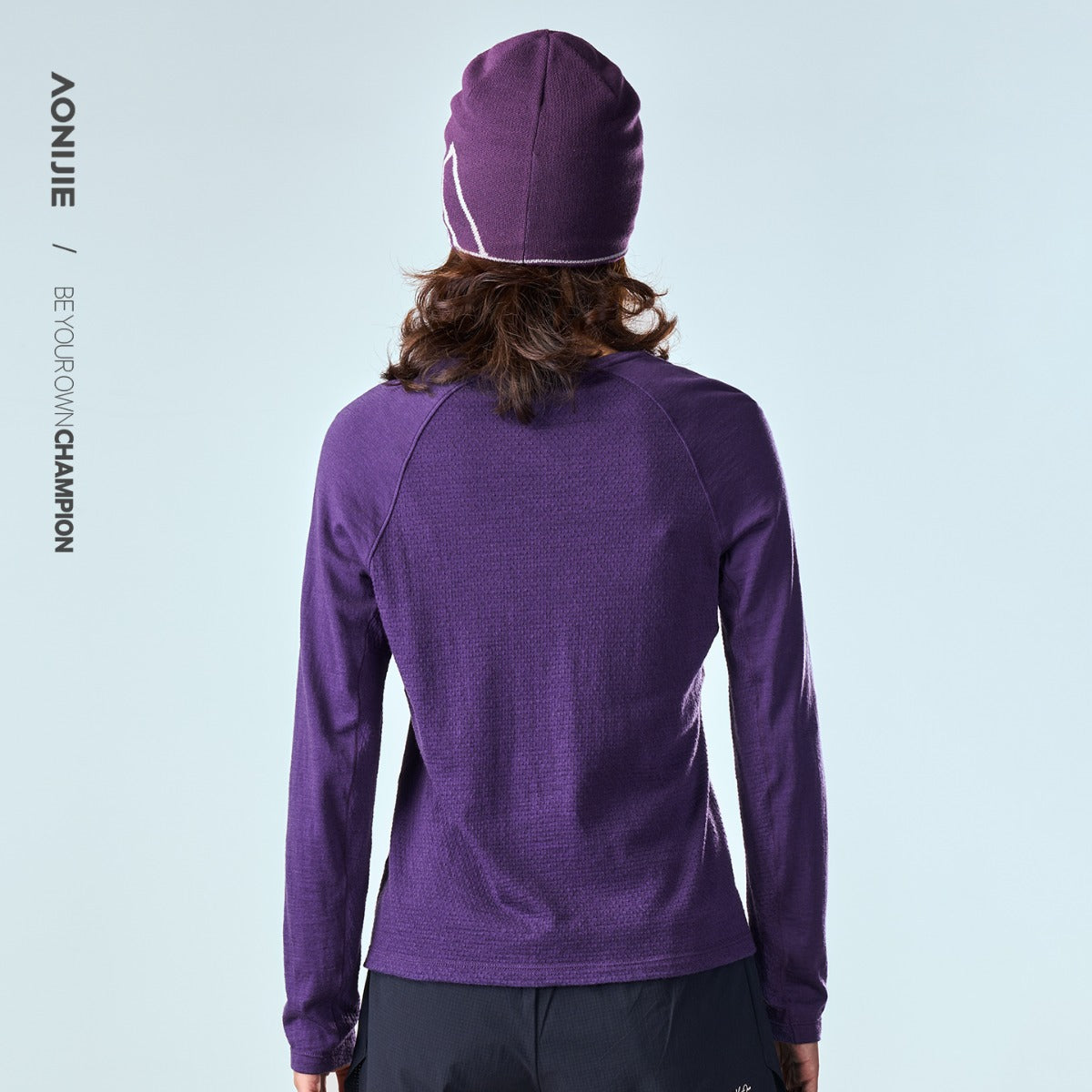 AONIJIE Women's Merino Wool Long-Sleeve Top -FW6270