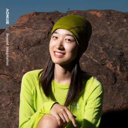 AONIJIE  Windproof Insulated Wool Knitted Beanie -M39