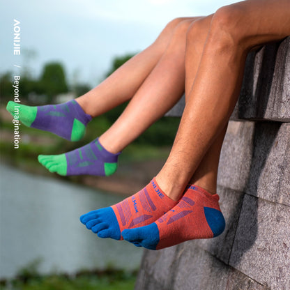 AONIJIE 3 Pairs Quick-Drying & Breathable Sports Toe Socks-E4837