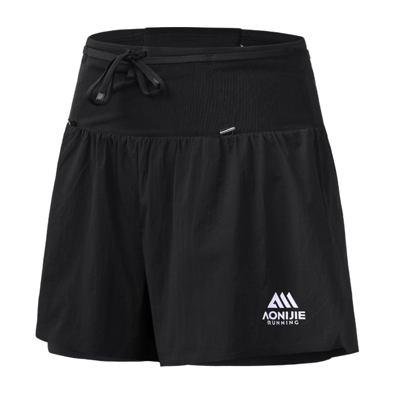 AONIJIE Women's Trail Running Waist Pack Shorts -FW6257