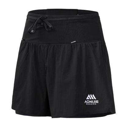 AONIJIE Women's Trail Running Waist Pack Shorts -FW6257